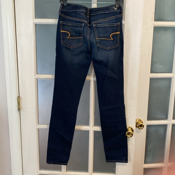 American Eagle Dark Denim Super Stretch Size 6L - Picture 2 of 4